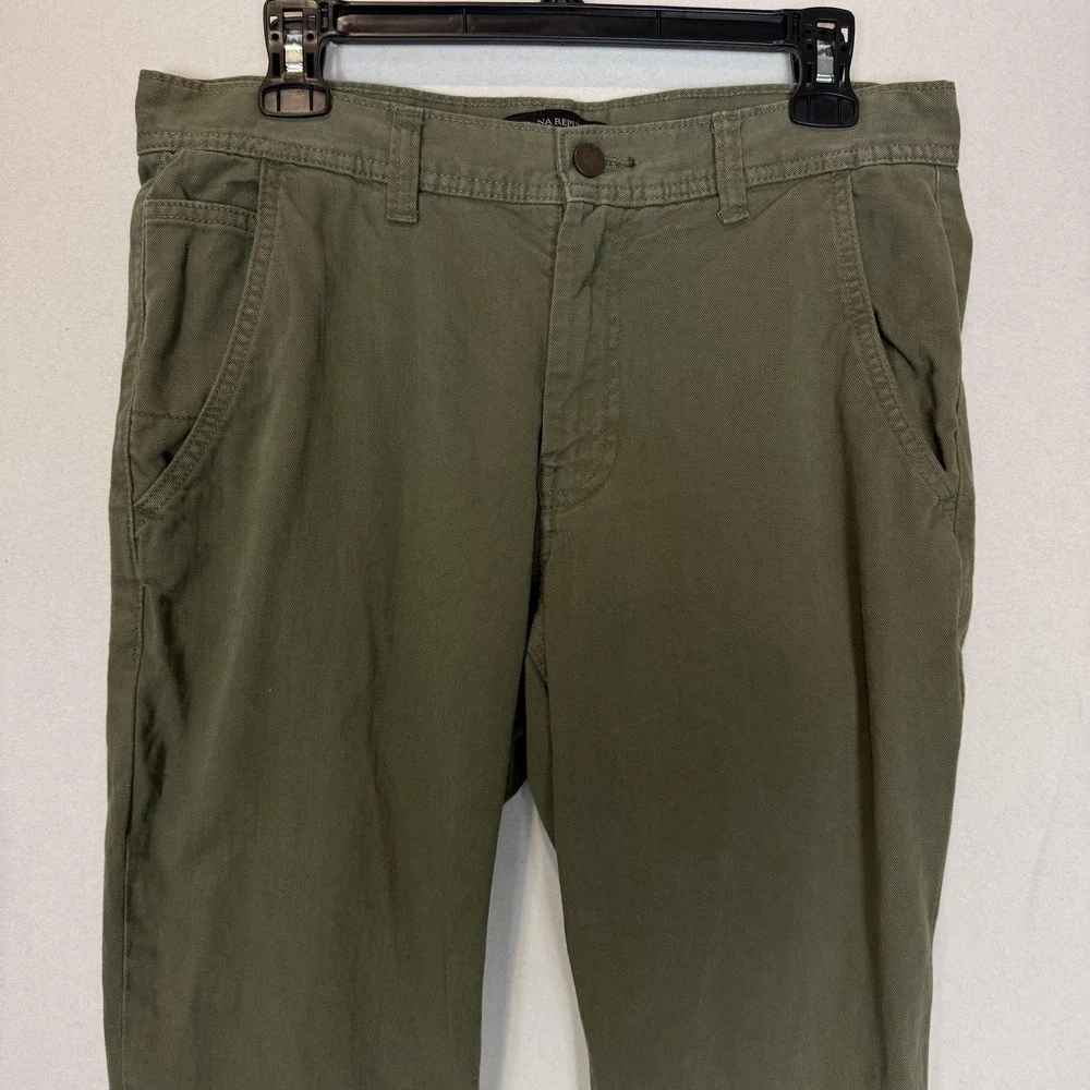 Banana‎ Republic Pants Mens 30x30 Green Athletic Fit Chino Tapered Cotton Casual